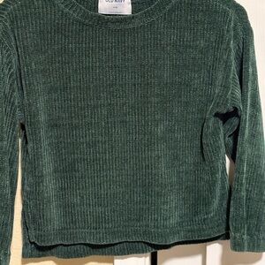 Old Navy Girl Medium low Crop netting sweater.